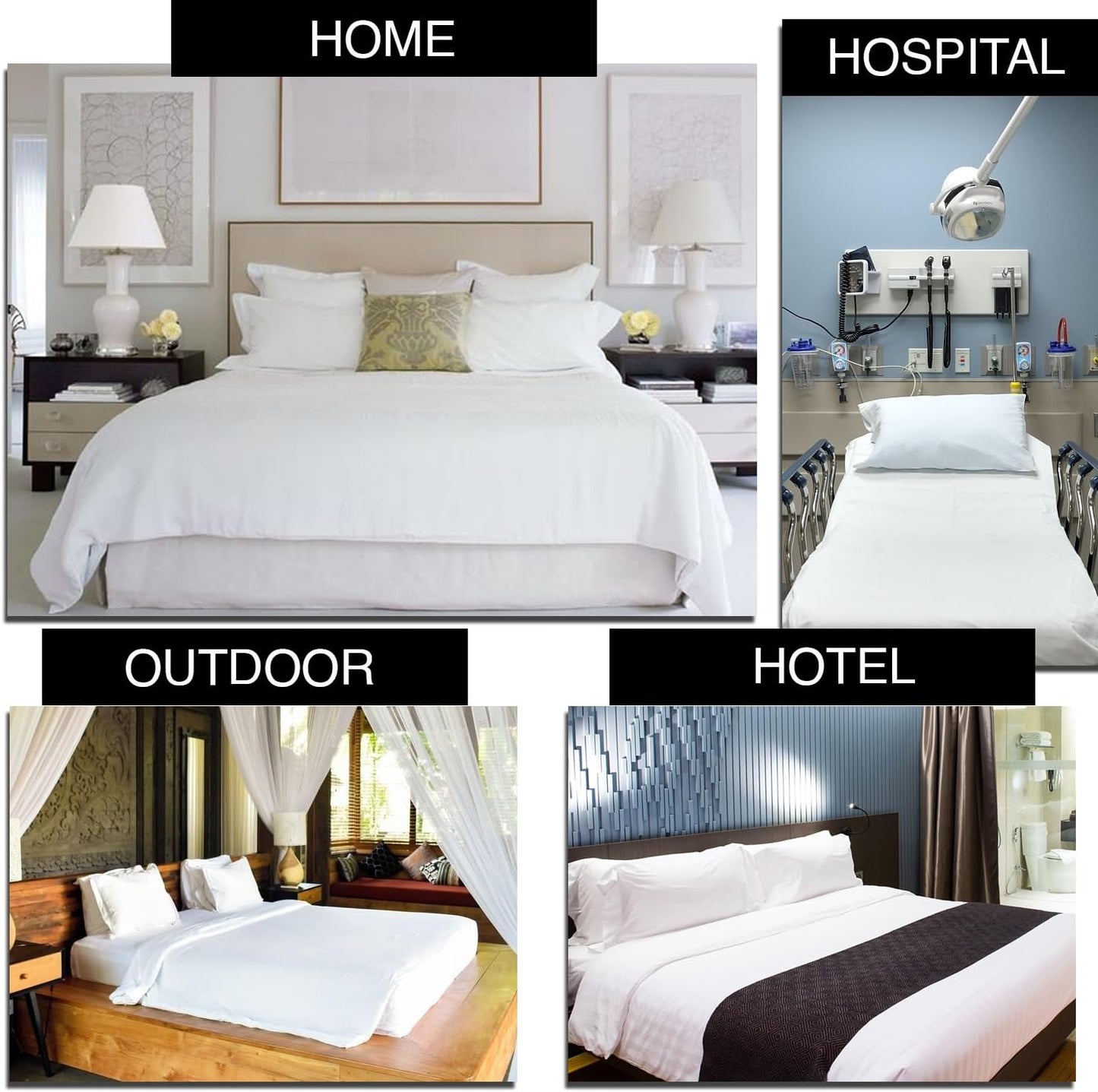 Comfortz Bedding Pillow Cases - Standard Size 50x75 cm