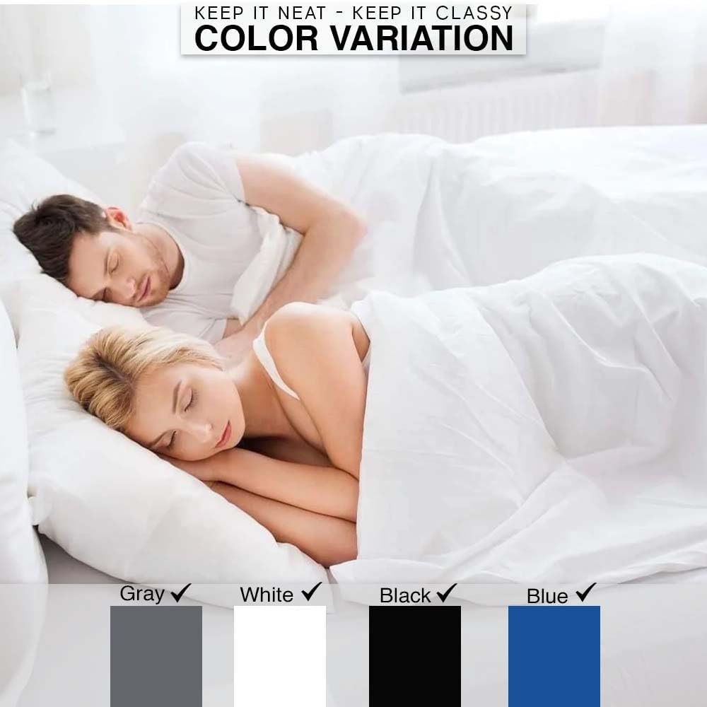Comfortz Bedding Duvet Cover With Pillowcases (White)
