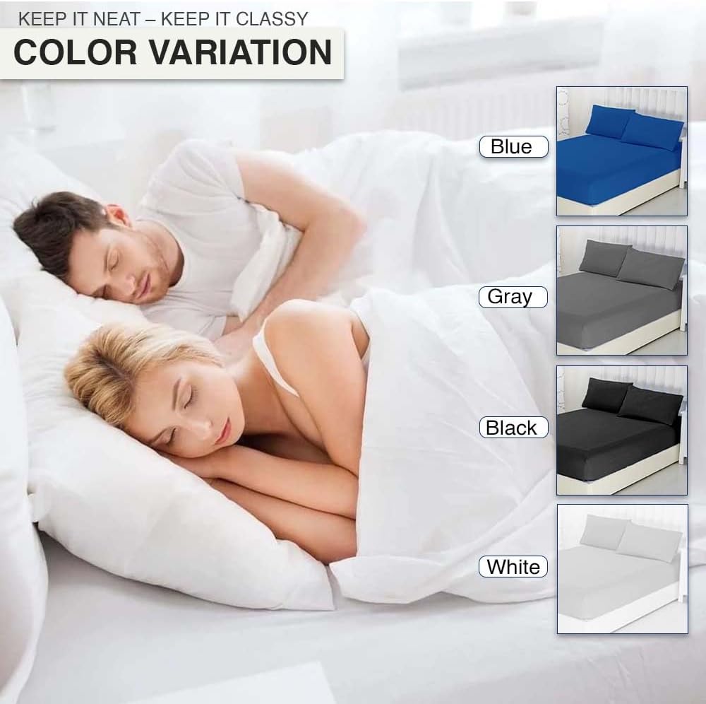 Comfortz Bedding Fitted Sheet Black
