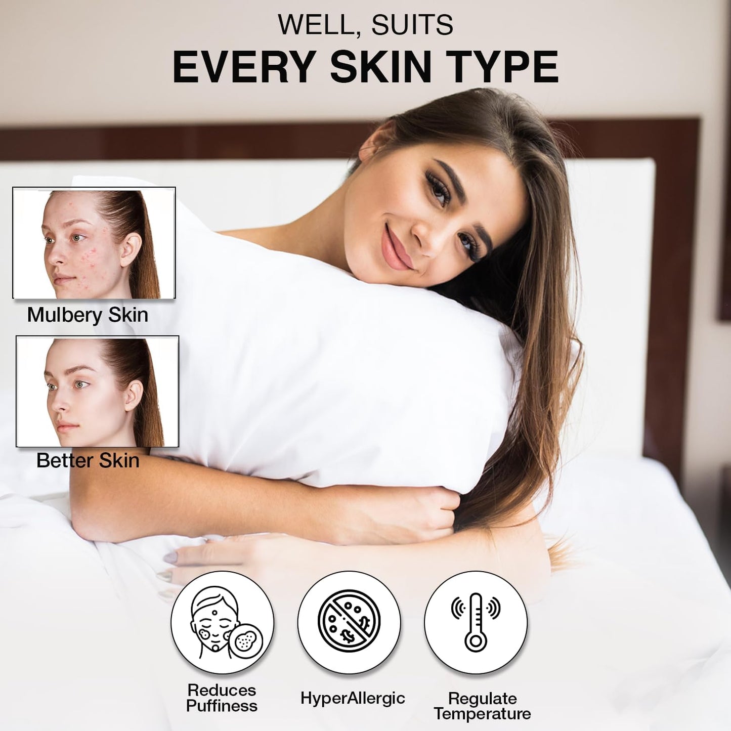 Comfortz Bedding Pillow Cases - Standard Size 50x75 cm