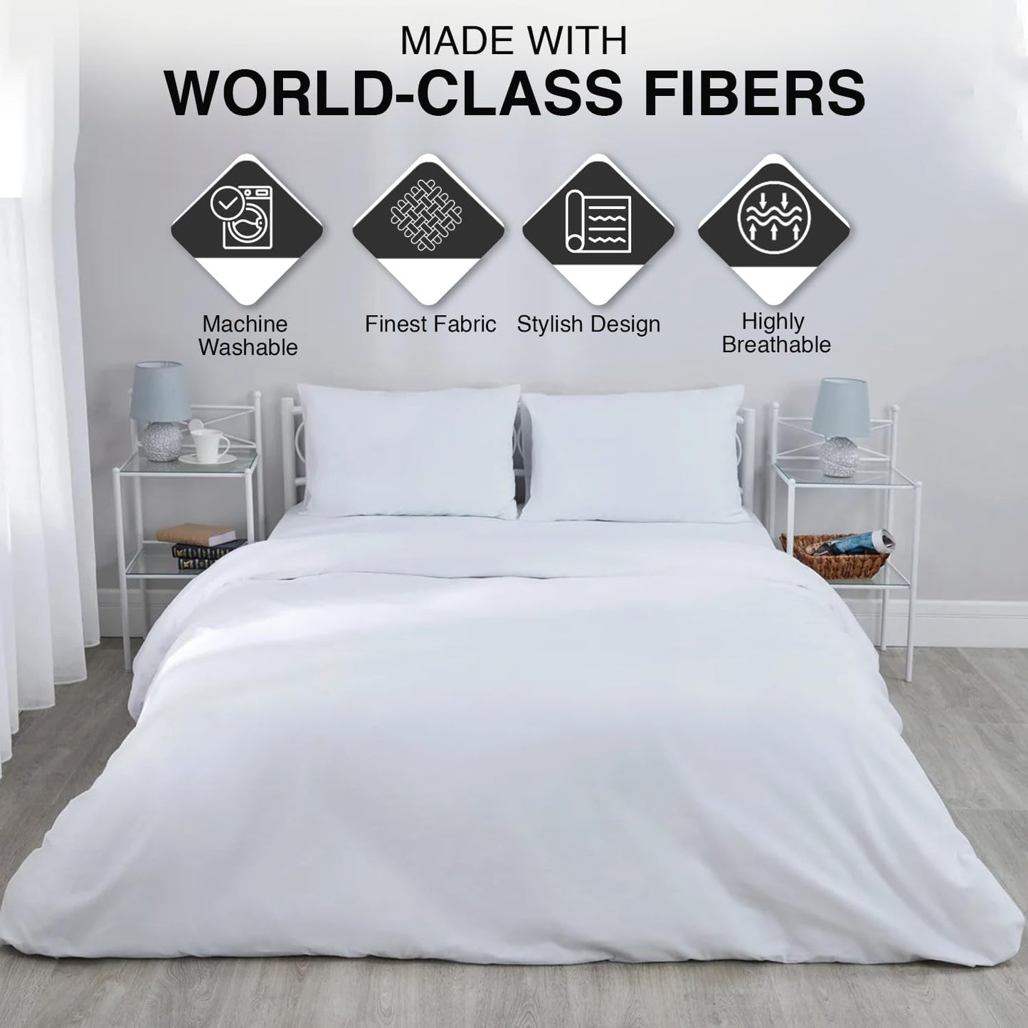 Comfortz Bedding Pillow Cases - Standard Size 50x75 cm