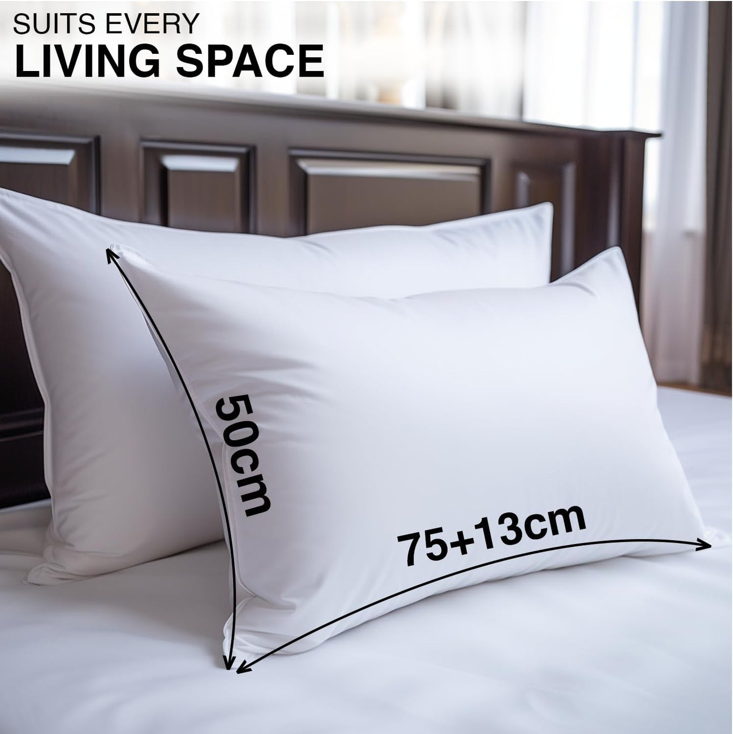 Comfortz Bedding Pillow Cases - Standard Size 50x75 cm