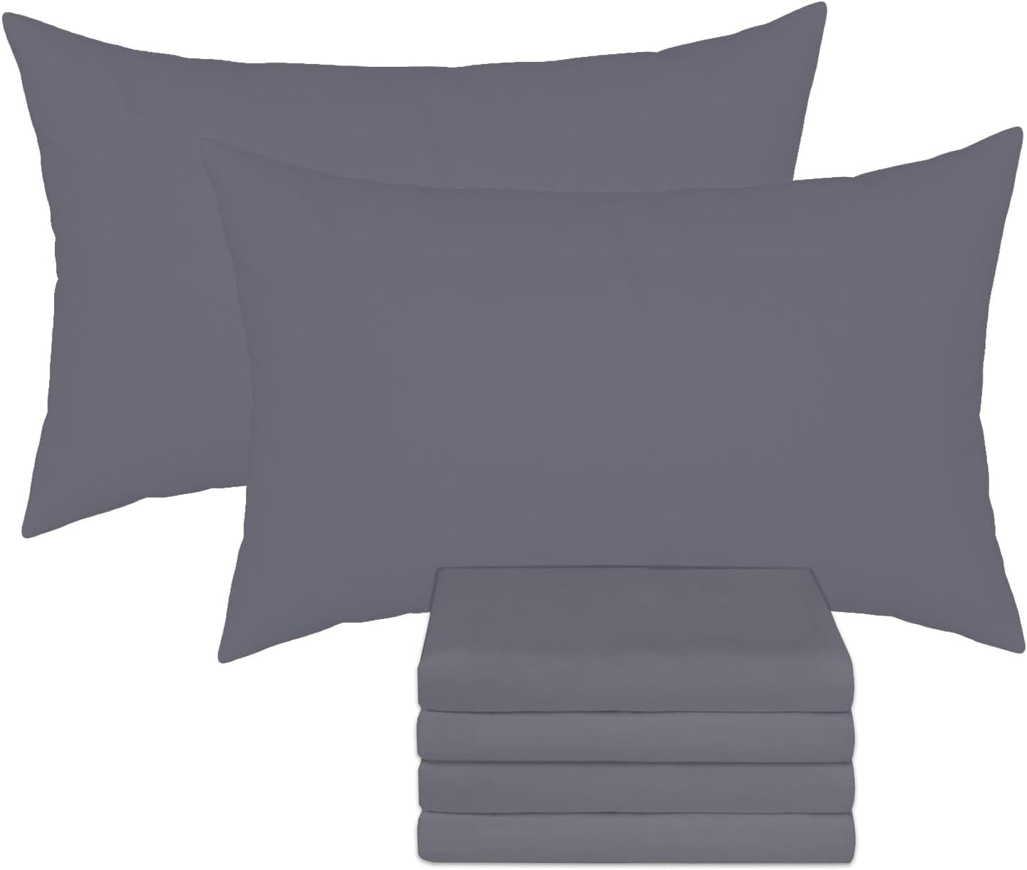 Comfortz Bedding Pillow Cases - Standard Size 50x75 cm Gray