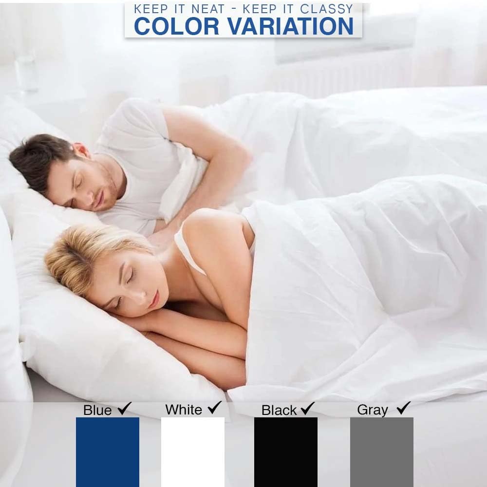 Comfortz Bedding Duvet Cover With Pillowcases Blue